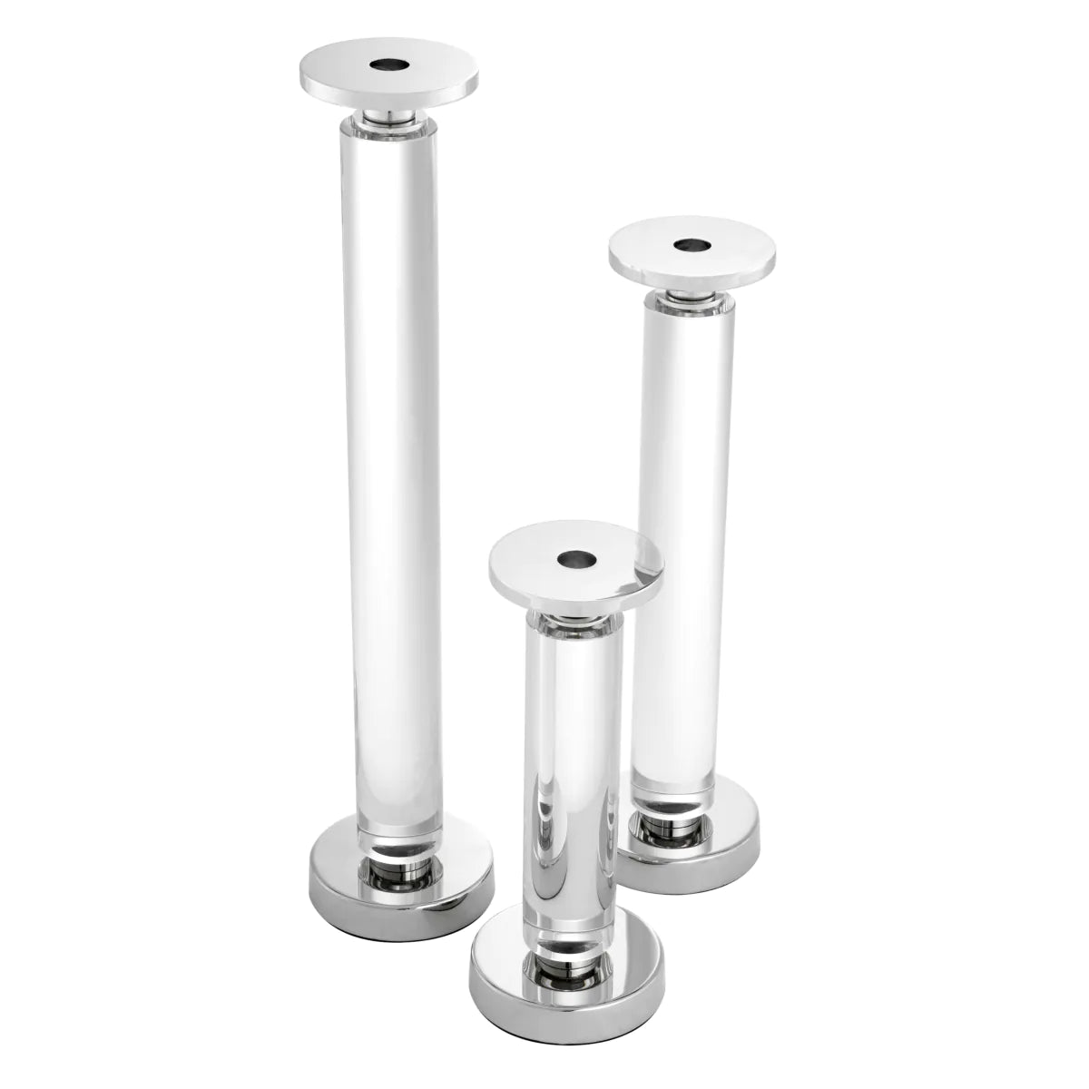Crystal Candle Holder Set of 3