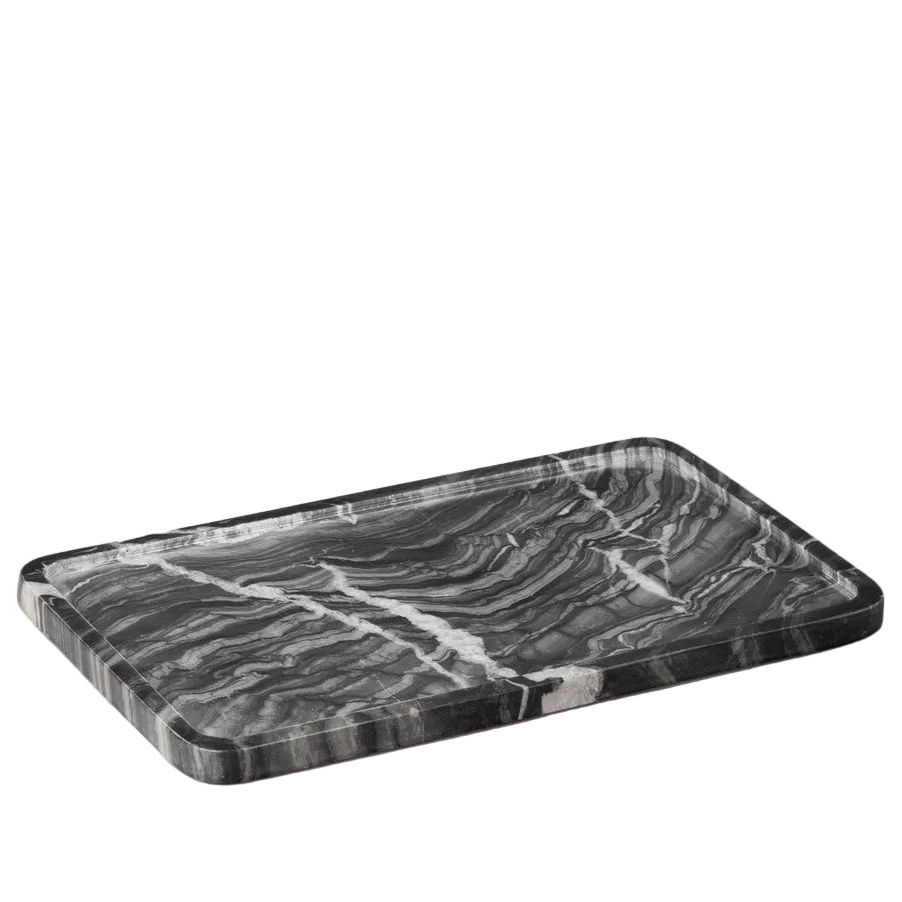 Black and White Marble Tray