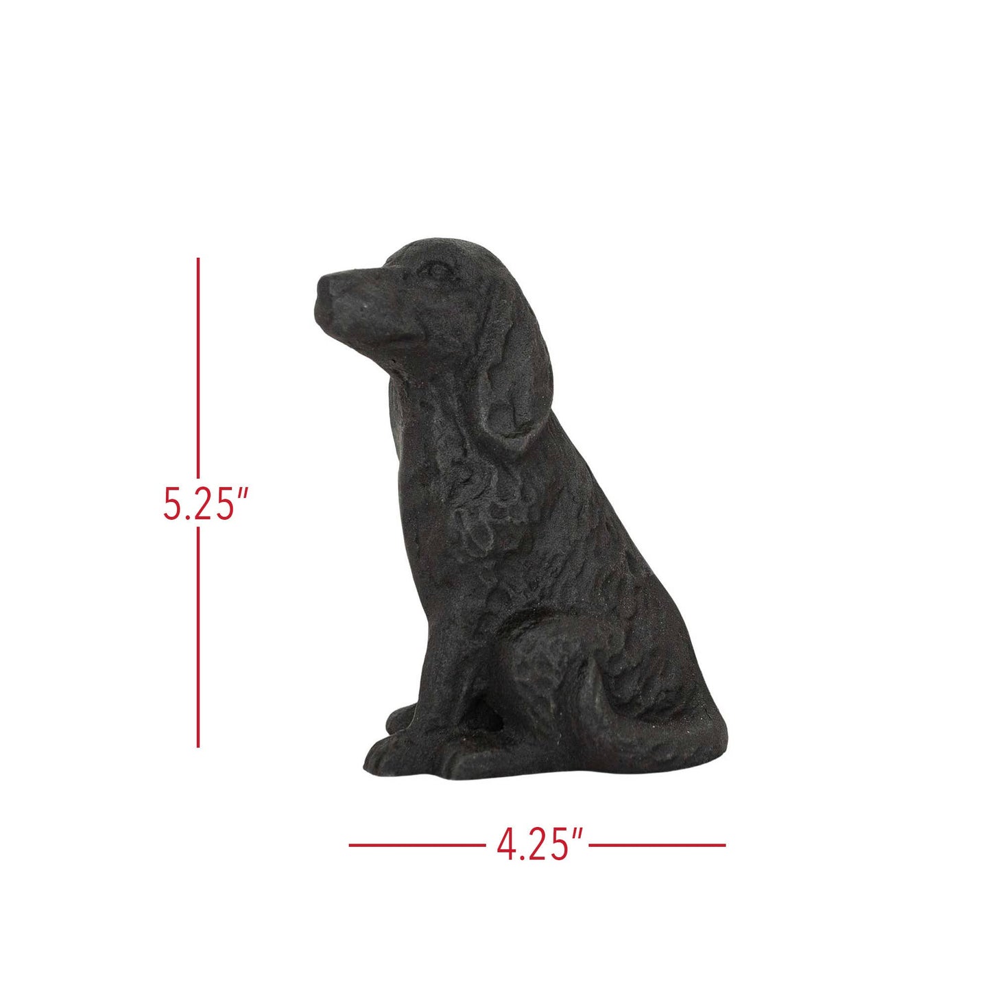 Sitting Dog Iron Sculpture