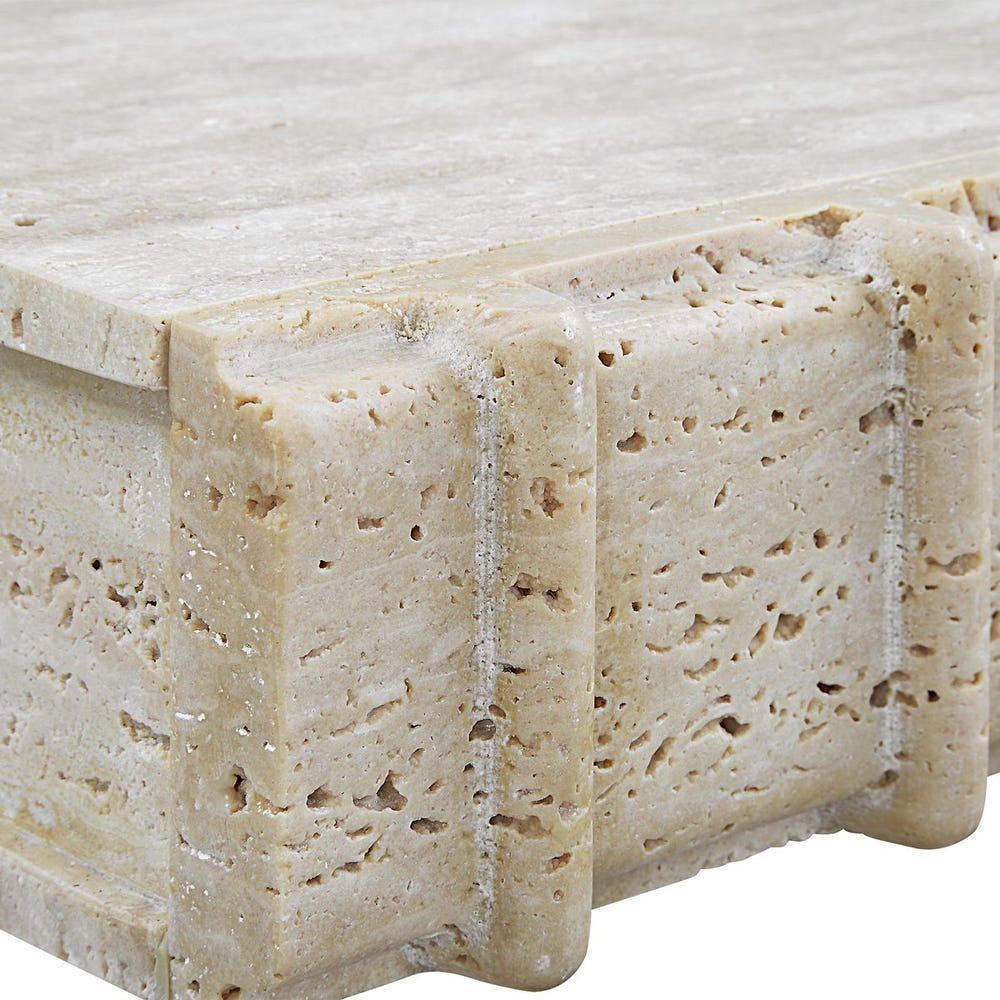 Travertine Storage Box - Large
