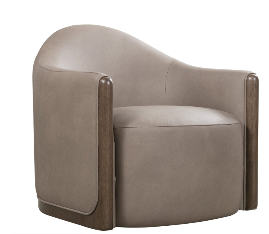 Leather Swivel Chair - LANIGAN