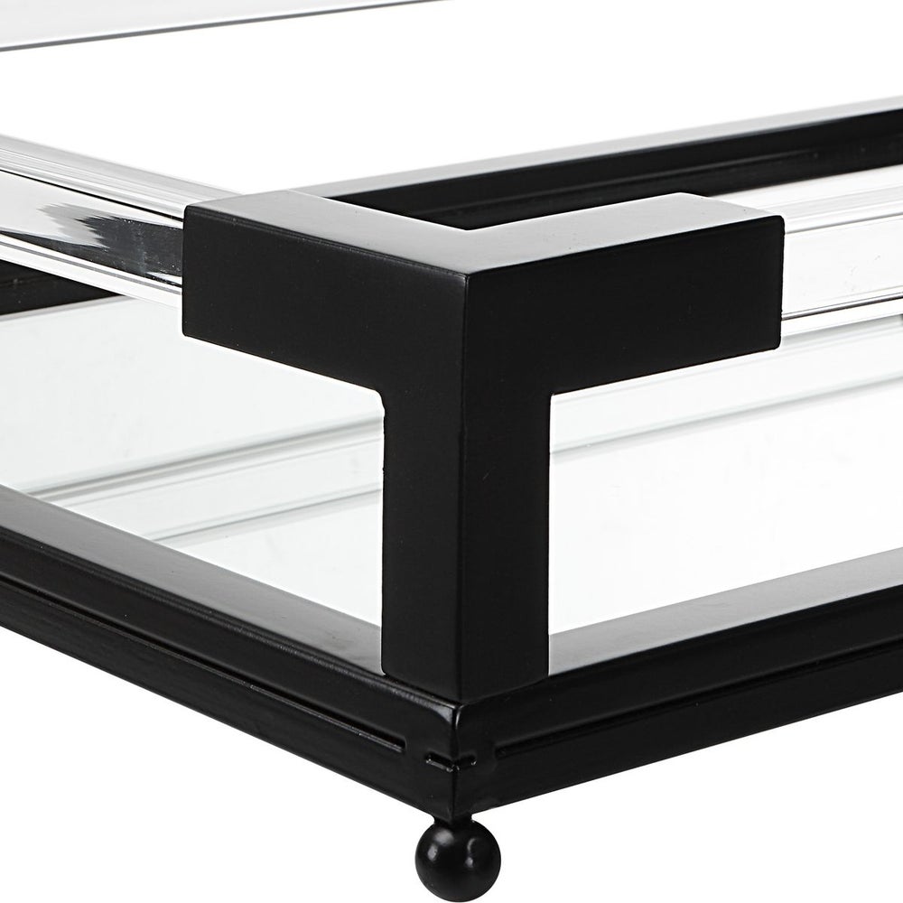 Mirrored Black Tray