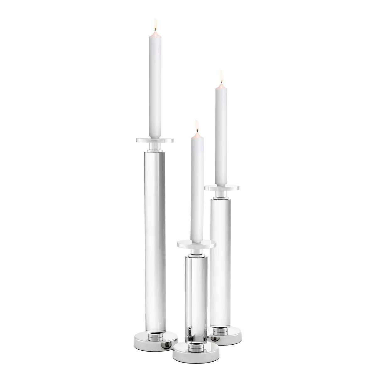 Crystal Candle Holder Set of 3
