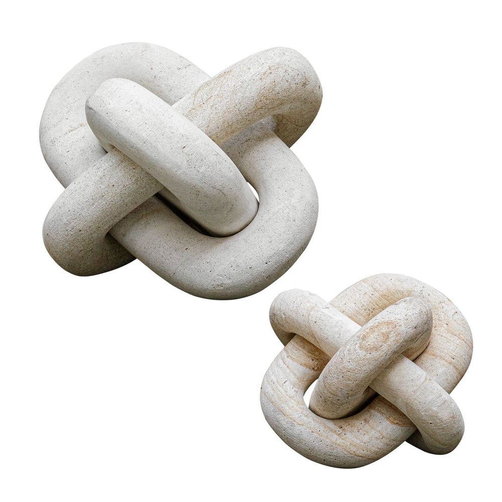 Limestone Knot Sculptures