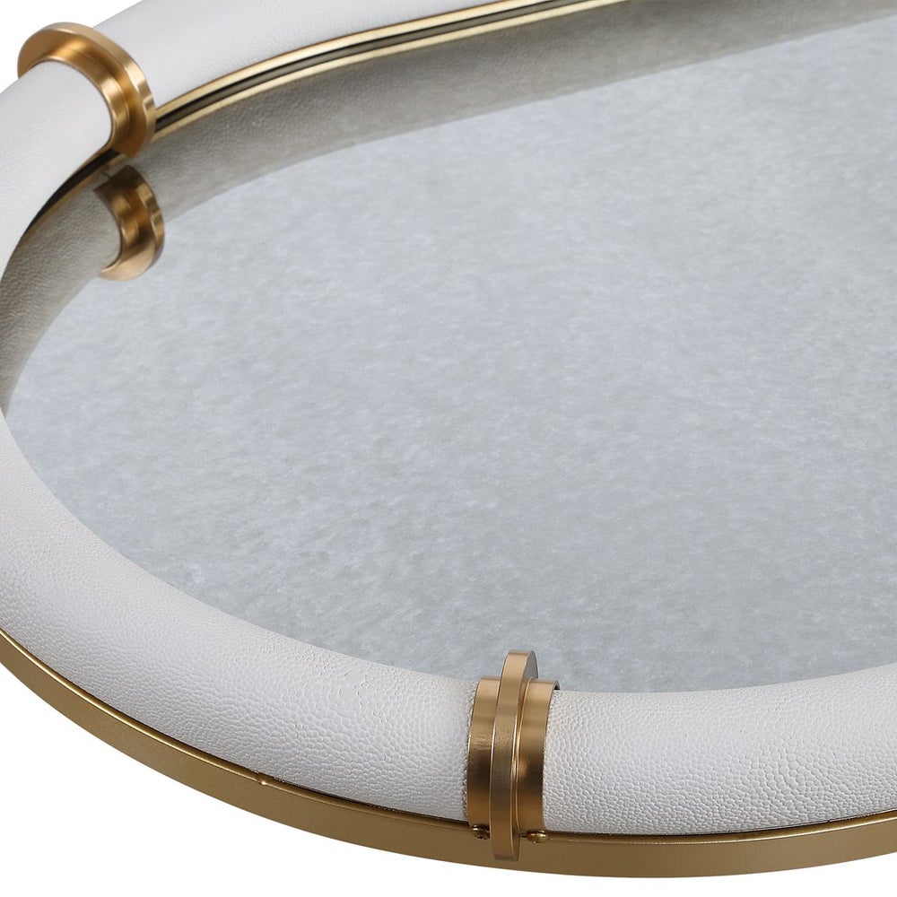 Mirrored Oval Tray - Large