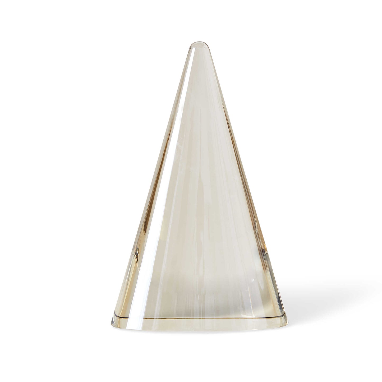 Vortex Sculpture Champagne Crystal