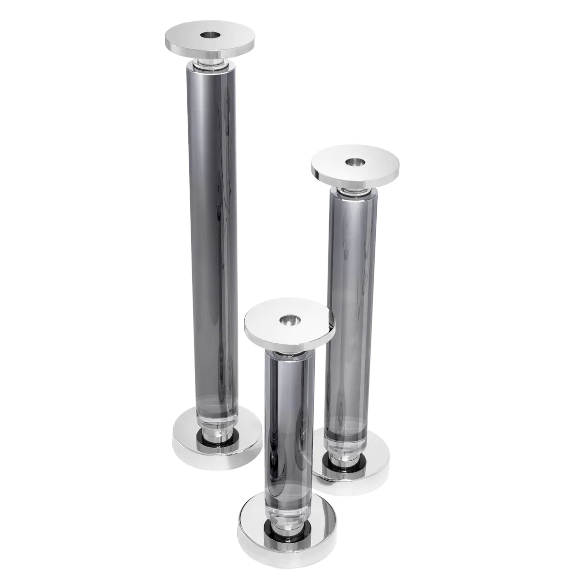 Crystal Candle Holder Set of 3
