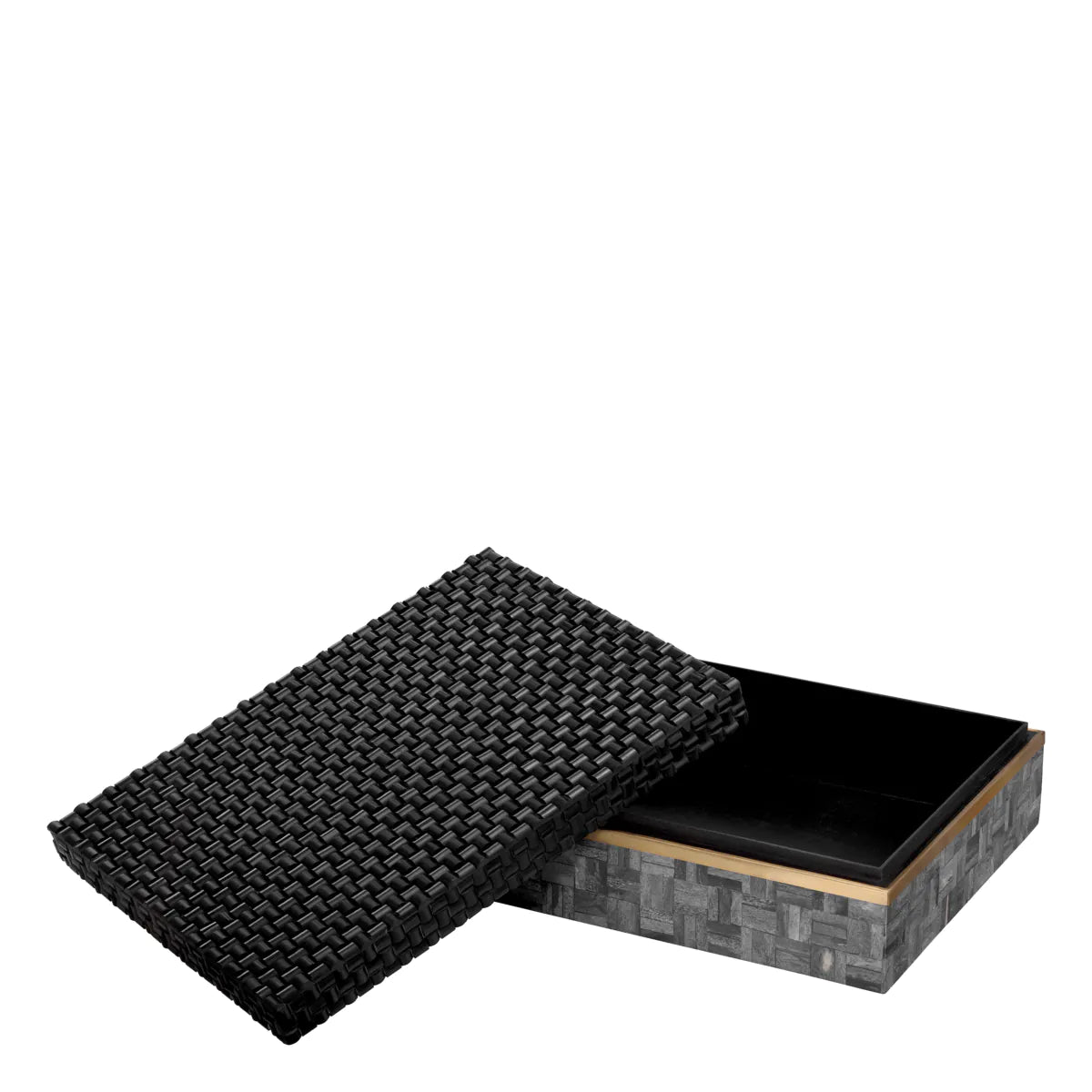 Black & Brass Resin Box