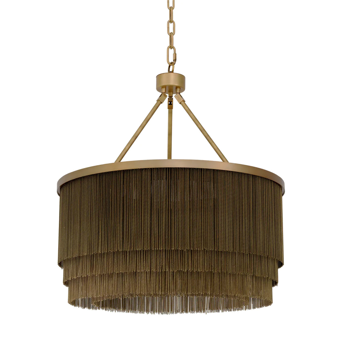 Tiered Brass Chandelier