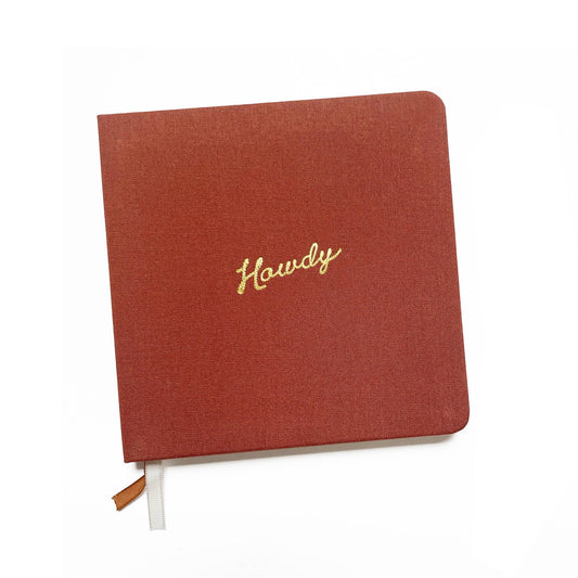 Howdy Linen Notebook