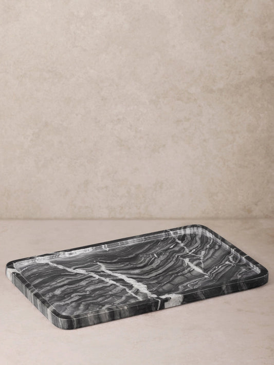 Black and White Marble Tray