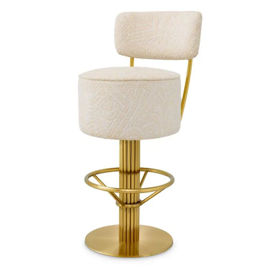 Camari Cream Bar & Counter Stool