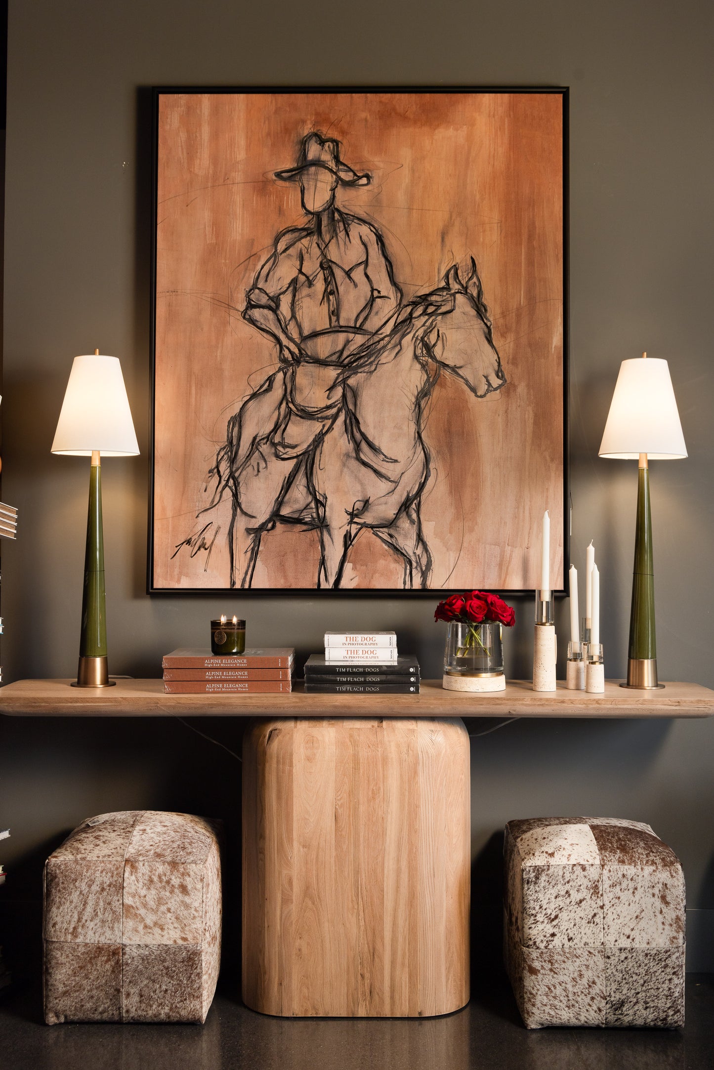 Reclaimed Oak Console