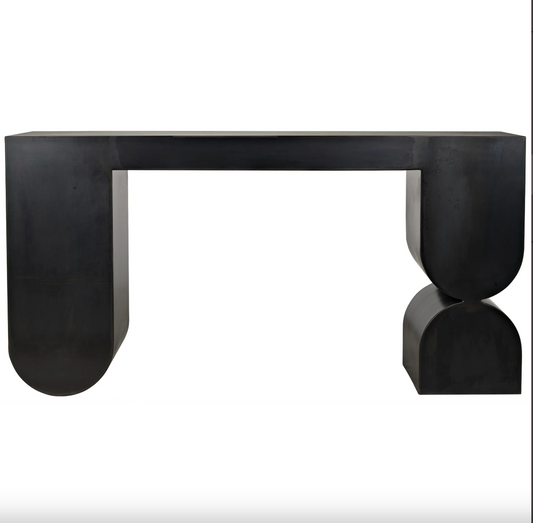 Black Geometric Console