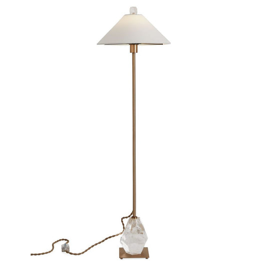 Clear Quartz Base Buffet Lamp
