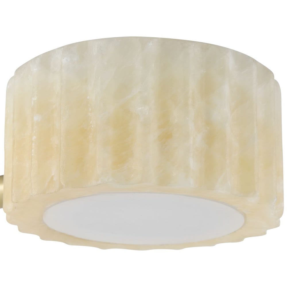 Brass and Onyx Pivot Floor Lamp