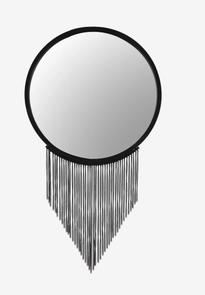 Iron Mirror with Chain