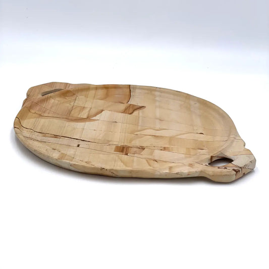 Burma Teak Marble Serving Tray